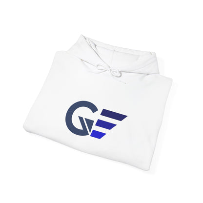 GF Wing Logo Hoodie — Minimalist Athletic Graphic Sweatshirt