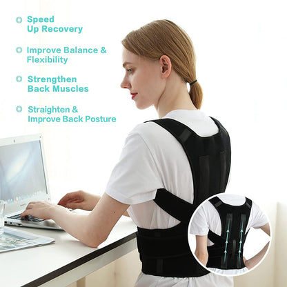 Posture Corrector Belt for Men & Women™ | Lightweight Daily Use Back Shoulder Support Brace