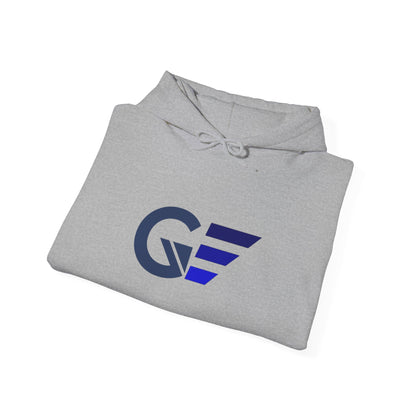 GF Wing Logo Hoodie — Minimalist Athletic Graphic Sweatshirt