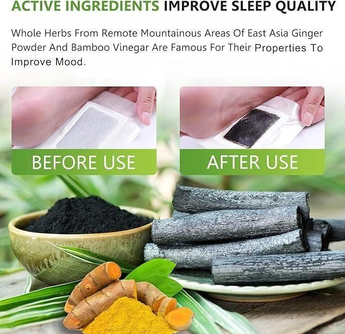 Deep Cleansing Foot Detox Pads™, 10 Pack, Overnight Body Cleansing Patches with 100% Clean Ingredients, Natural Toxin Removal