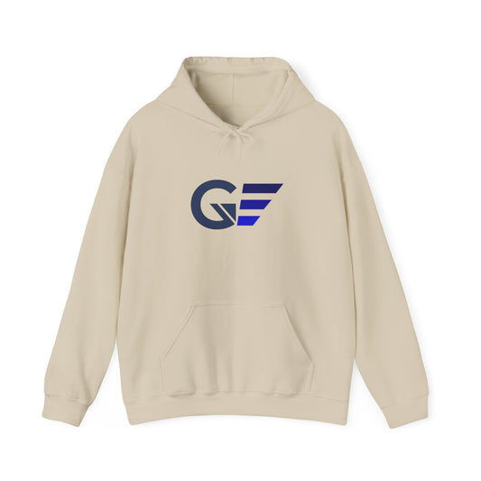 GF Wing Logo Hoodie — Minimalist Athletic Graphic Sweatshirt