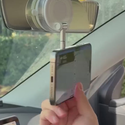 Vacuum Magnetic Phone Holder™ with One-Touch Switch, 360° Adjustable Mount, Black